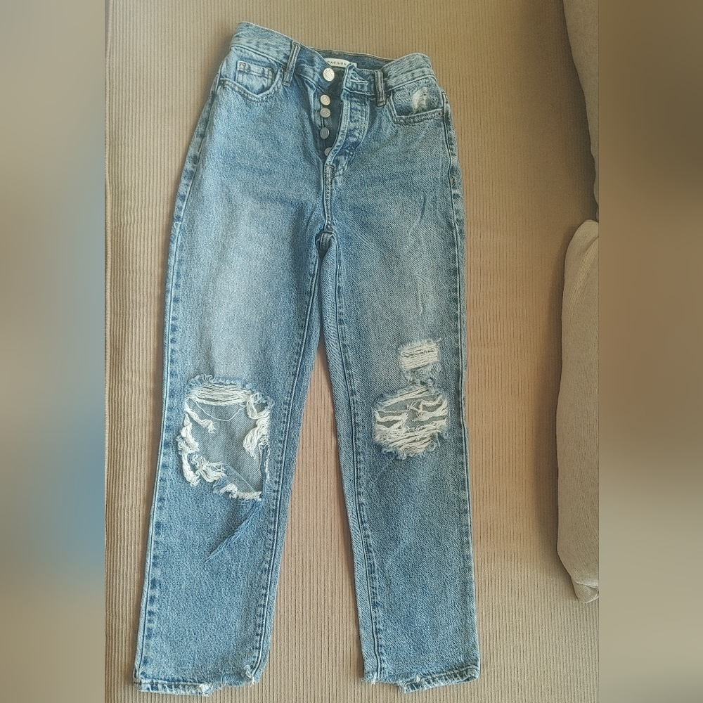 Pac Sun Distressed Blue Jeans